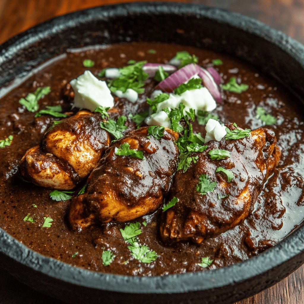 Mole poblano con pollo