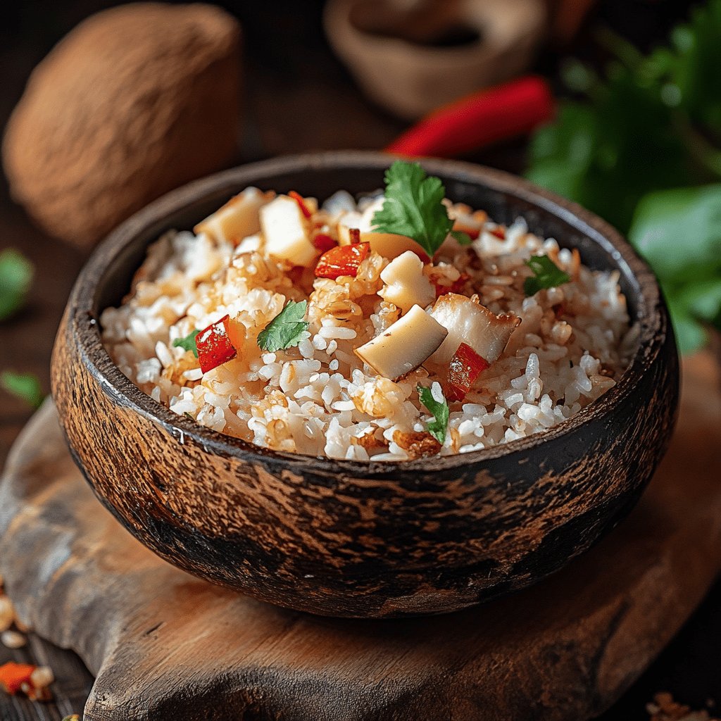 Arroz con coco colombiano