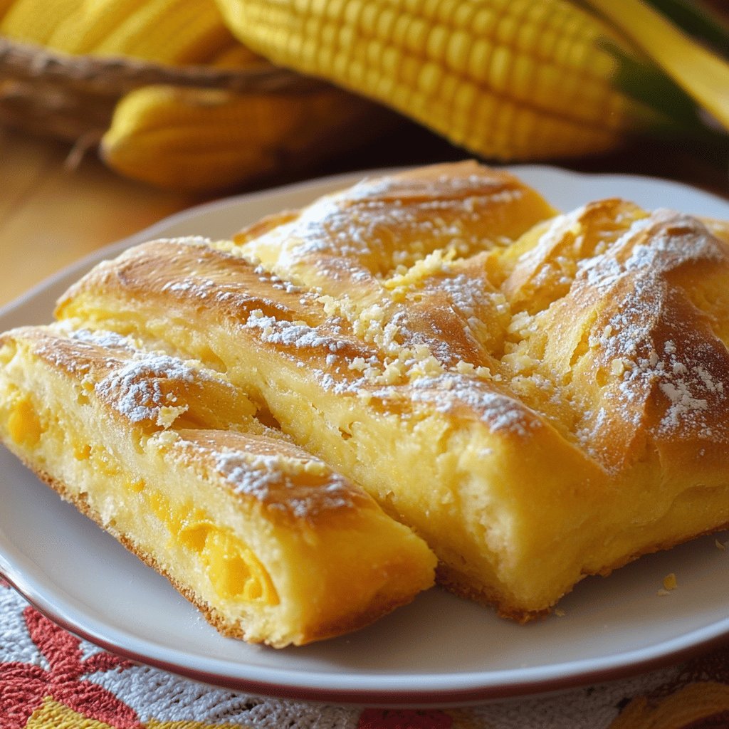 Pan de elote sin harina