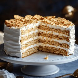 Torta fría de galleta María casera