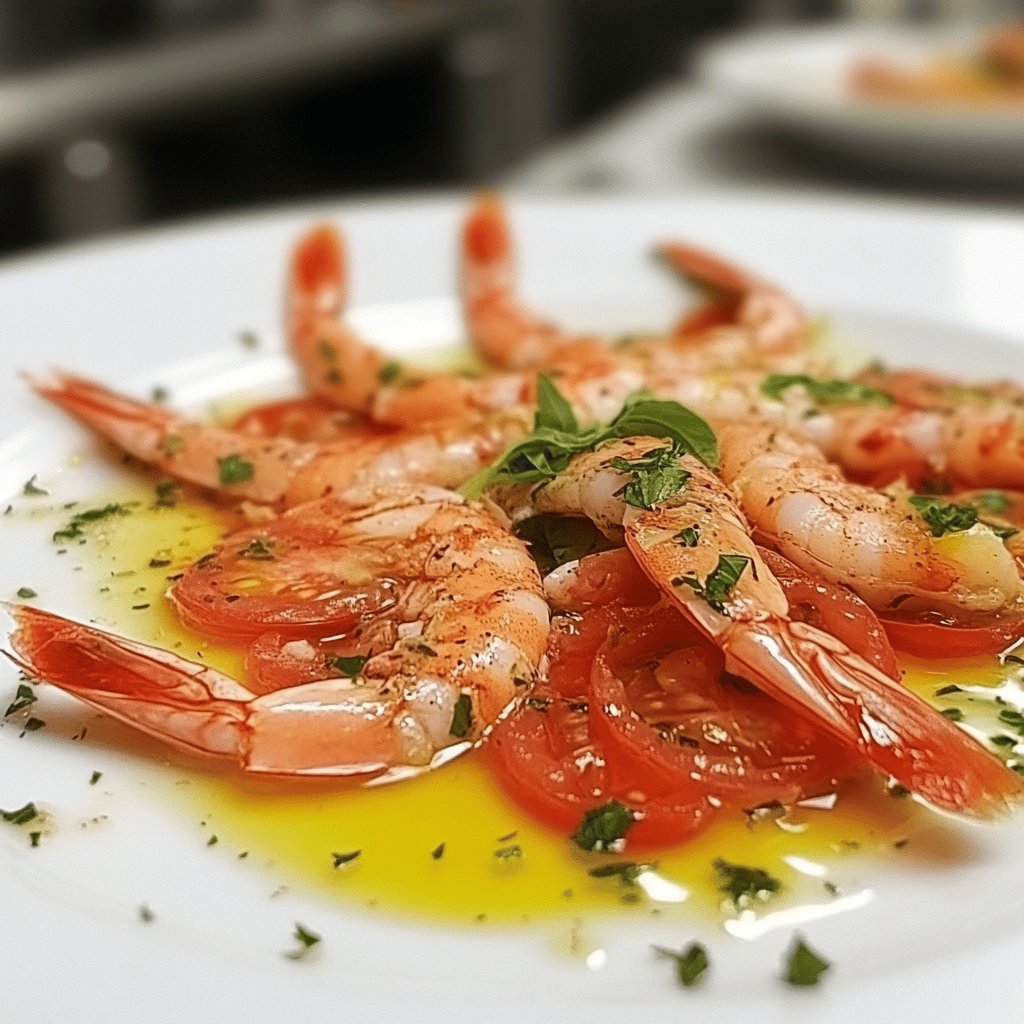 Receta de Carpaccio de gambas