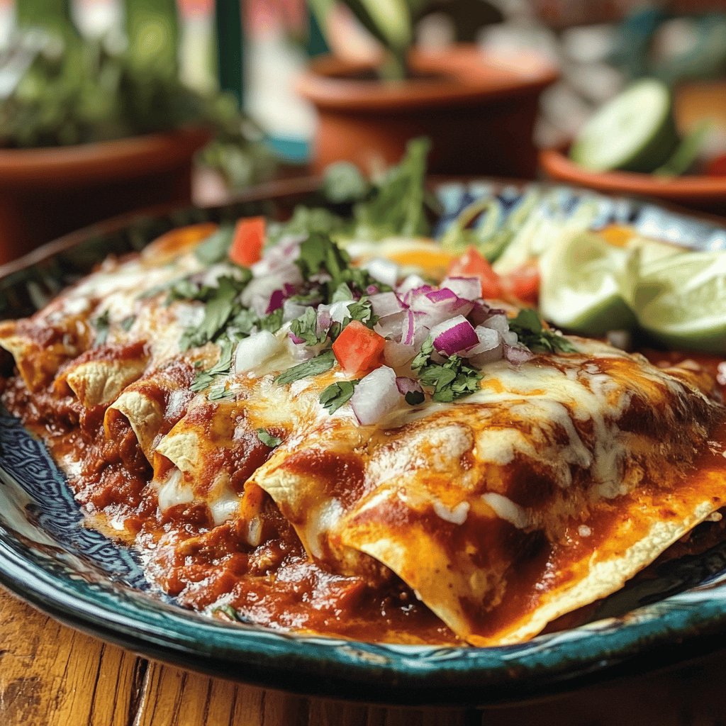 Enchiladas suizas rojas