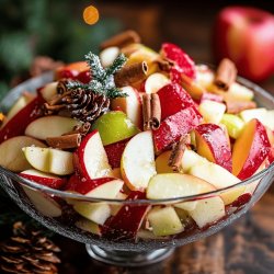 Ensalada navideña de manzana