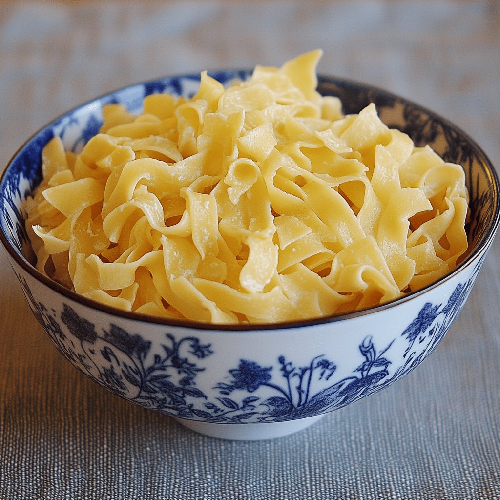 Fideos caseros al huevo