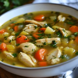 Sopa de Pollo con Verduras