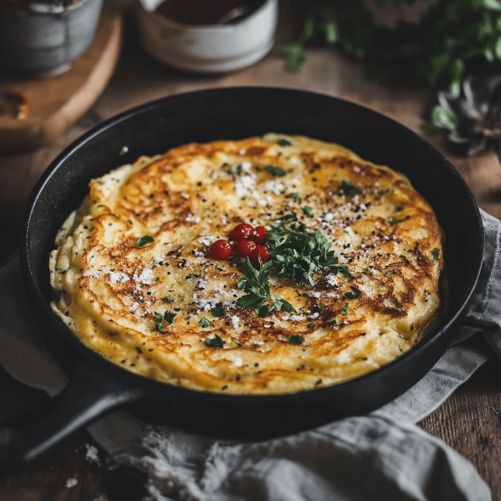 Tortilla de coliflor