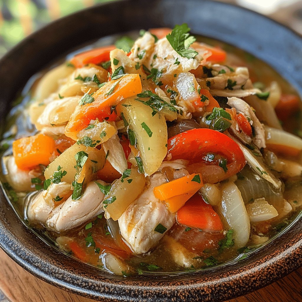 Escabeche de pollo peruano