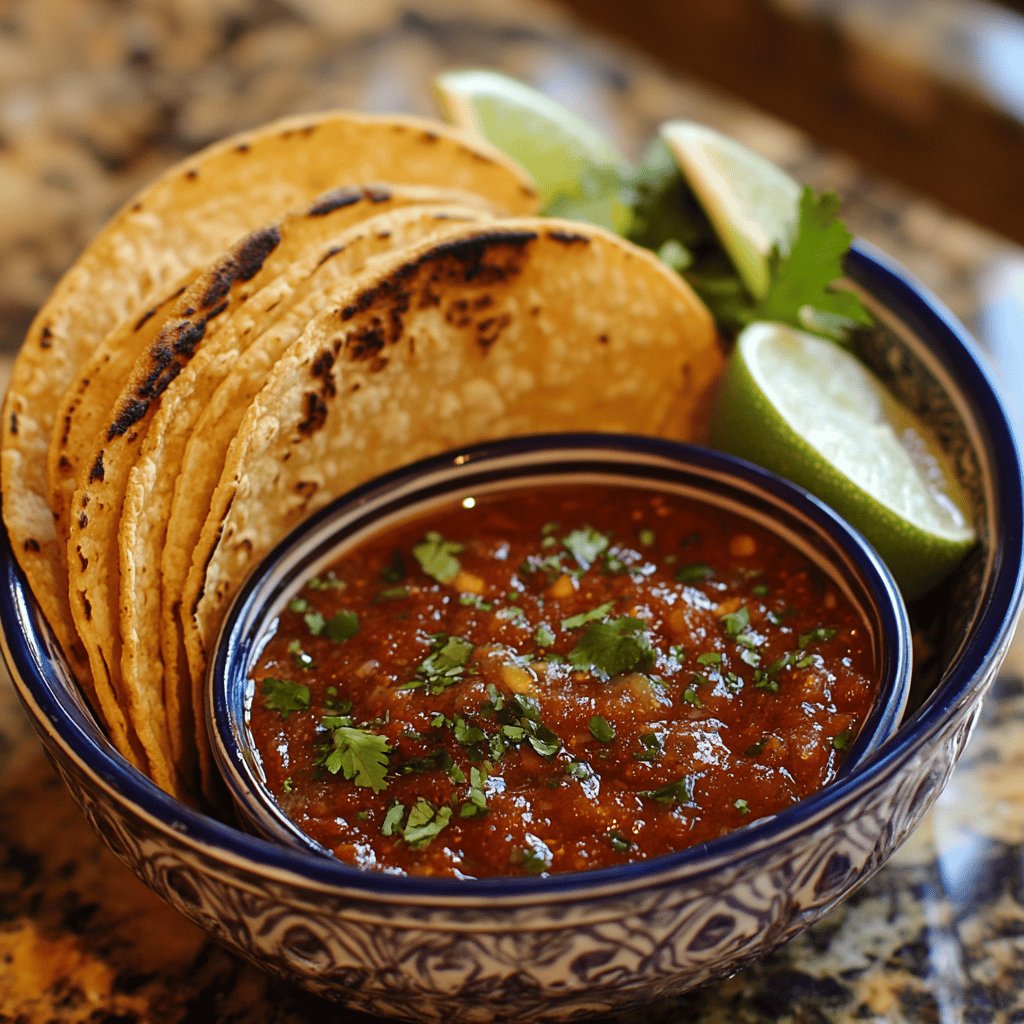 Salsa roja para tacos