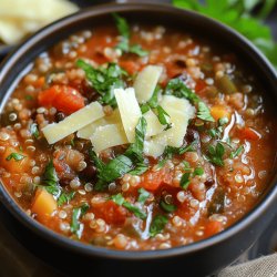 Guiso de quinua con queso