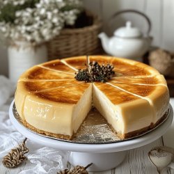 Tarta de queso SIN HORNO con GELATINA