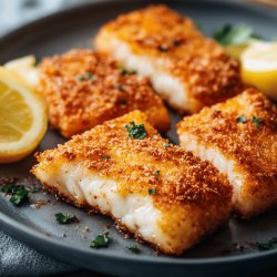 Filetes empanados en freidora de aire