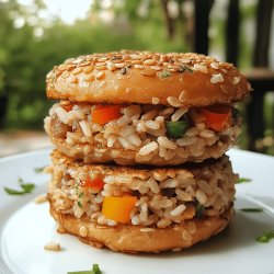 Hamburguesas de arroz integral