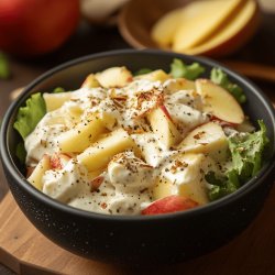 Ensalada de manzana y crema