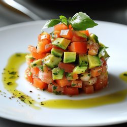 Receta de Tartar de tomate y aguacate