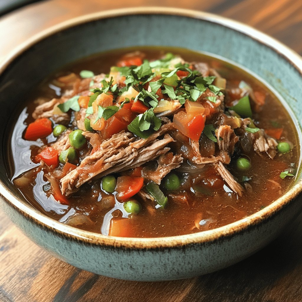 Ropa vieja de res