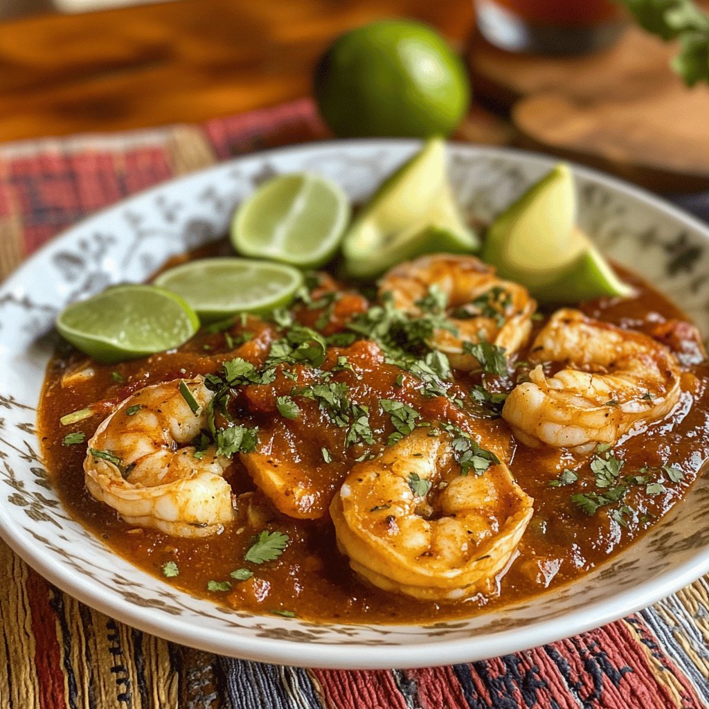 Receta de Camarones Rancheros