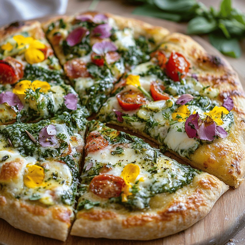 Receta de Pizza primavera