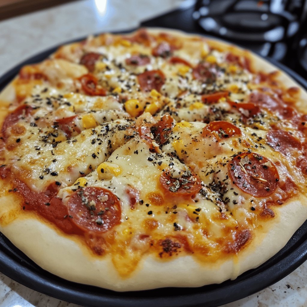 Receta de Pizza casera en sartén