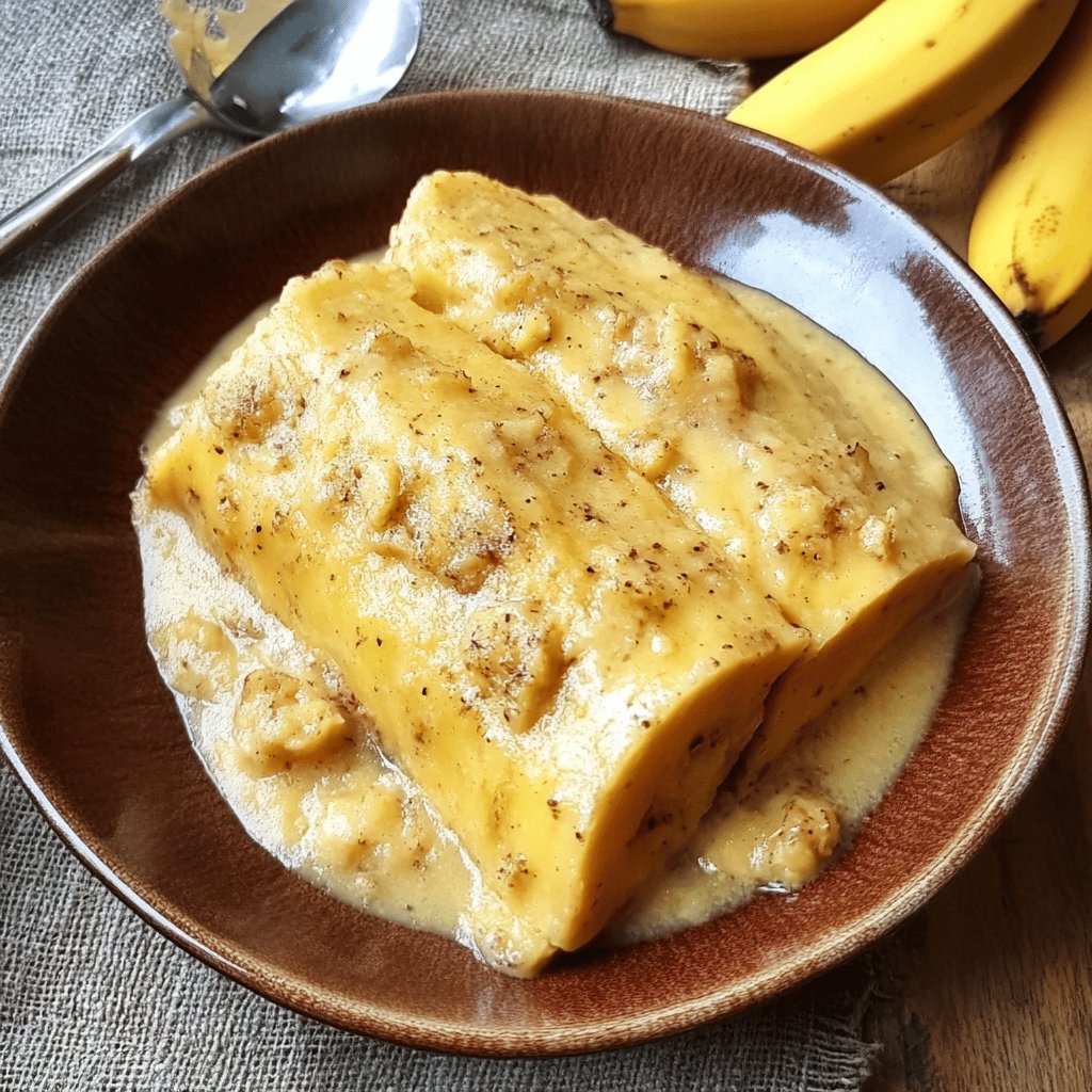 Budín de banana sin huevo