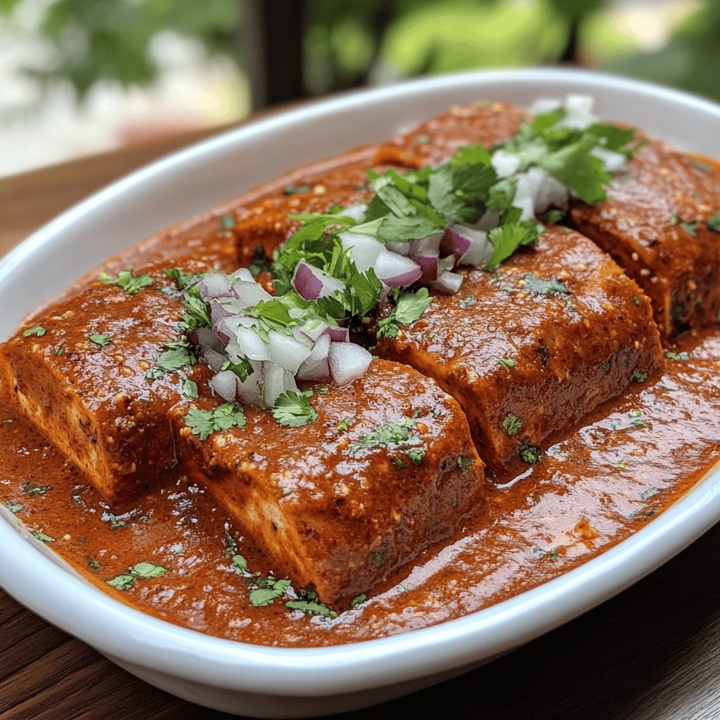 Lomo enchilado con guajillo