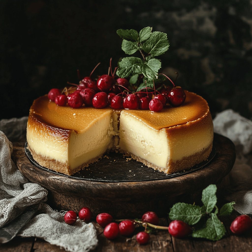 Tarta de queso en freidora de aire