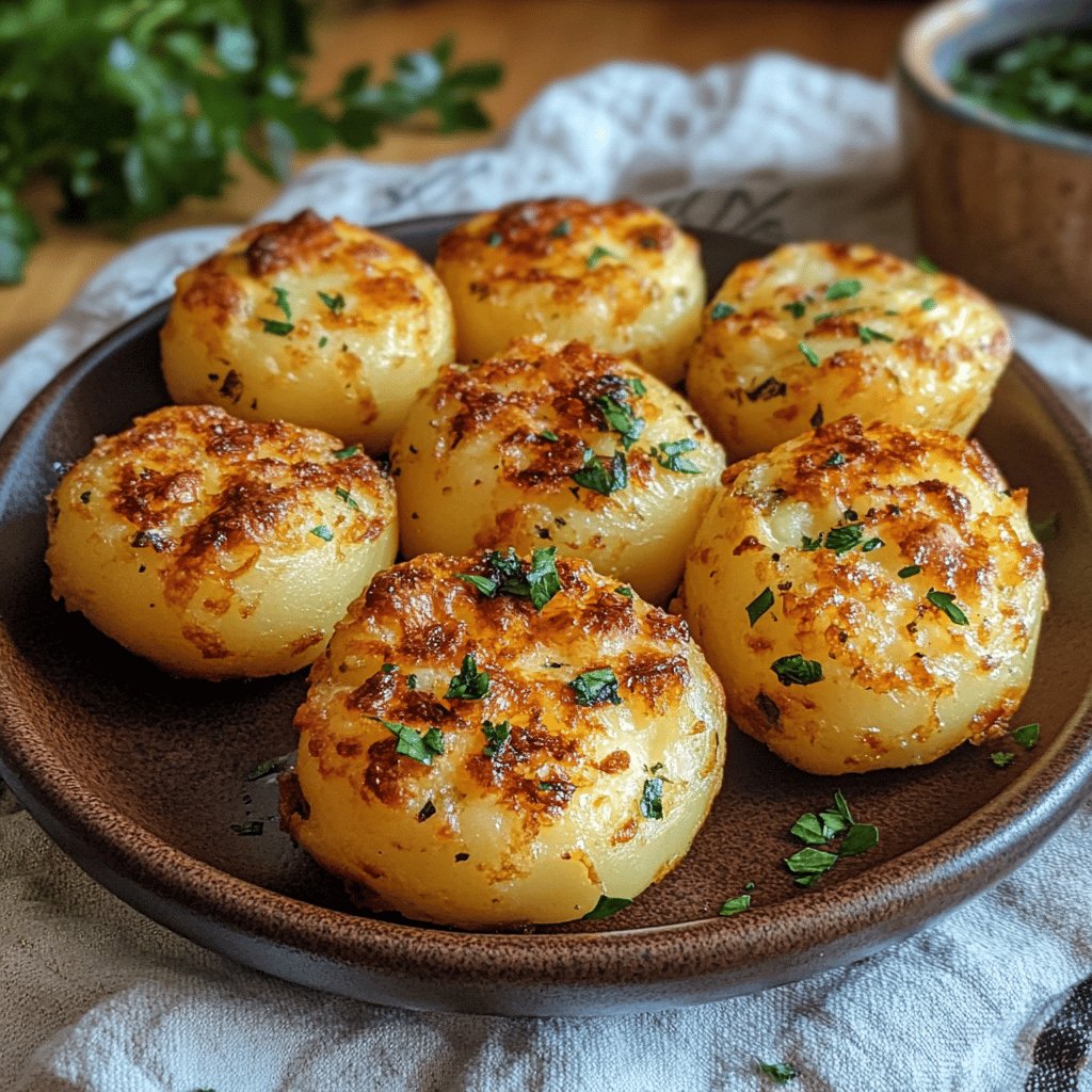 Receta de Bombas de papas al horno