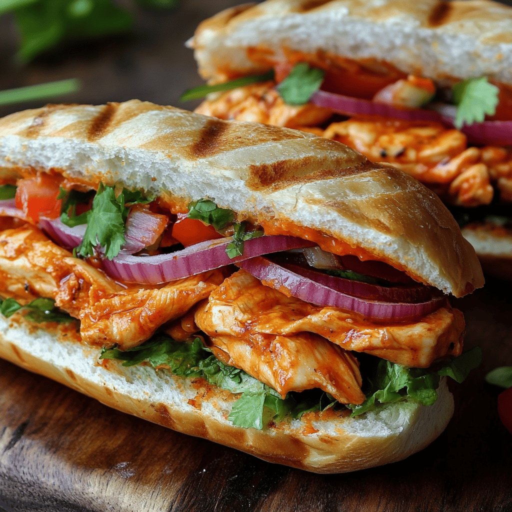 Receta de Sándwich de pollo desmenuzado