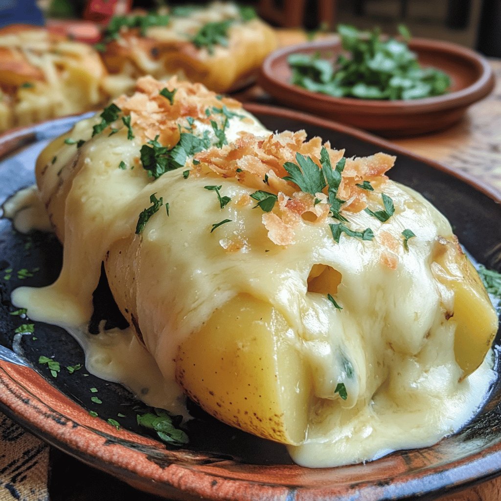 Yuca rellena con queso