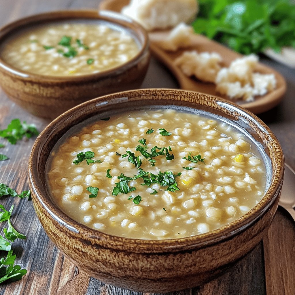 Sopa de trigo - Receta CASERA y RÁPIDA