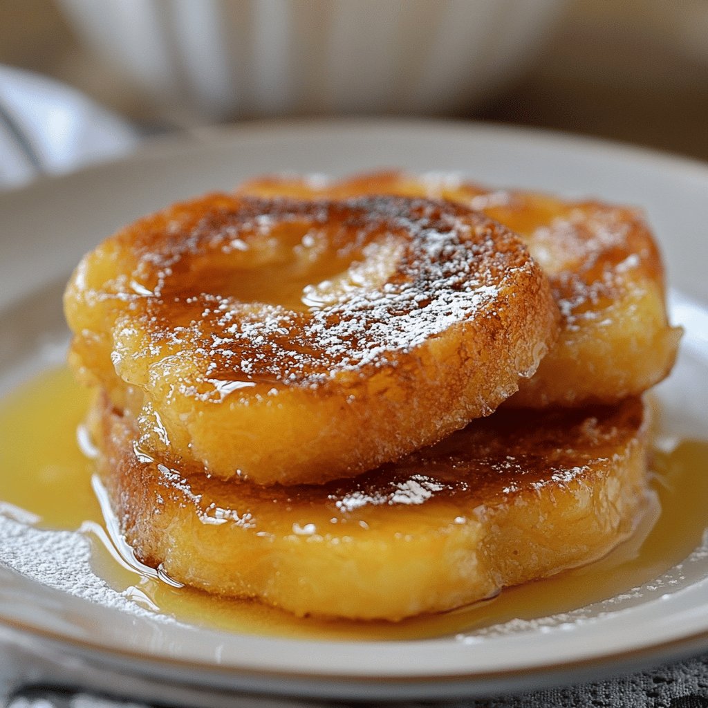 Receta de Torrijas al horno jugosas