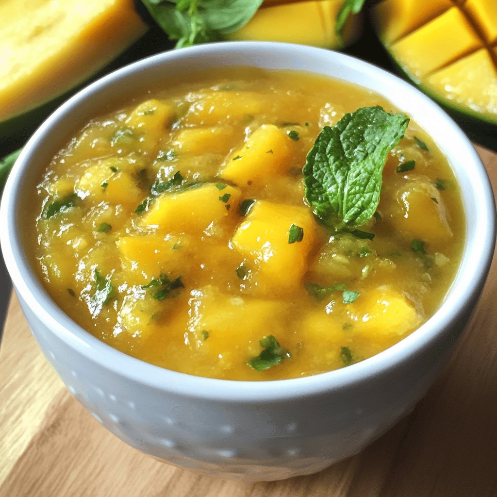 Salsa de mango - Receta FÁCIL