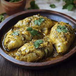 Dolmas turcas (hojas de parra rellenas)