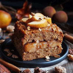 Budín de pera y avena