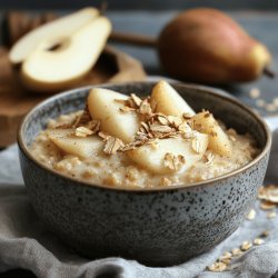 Budín de pera y avena