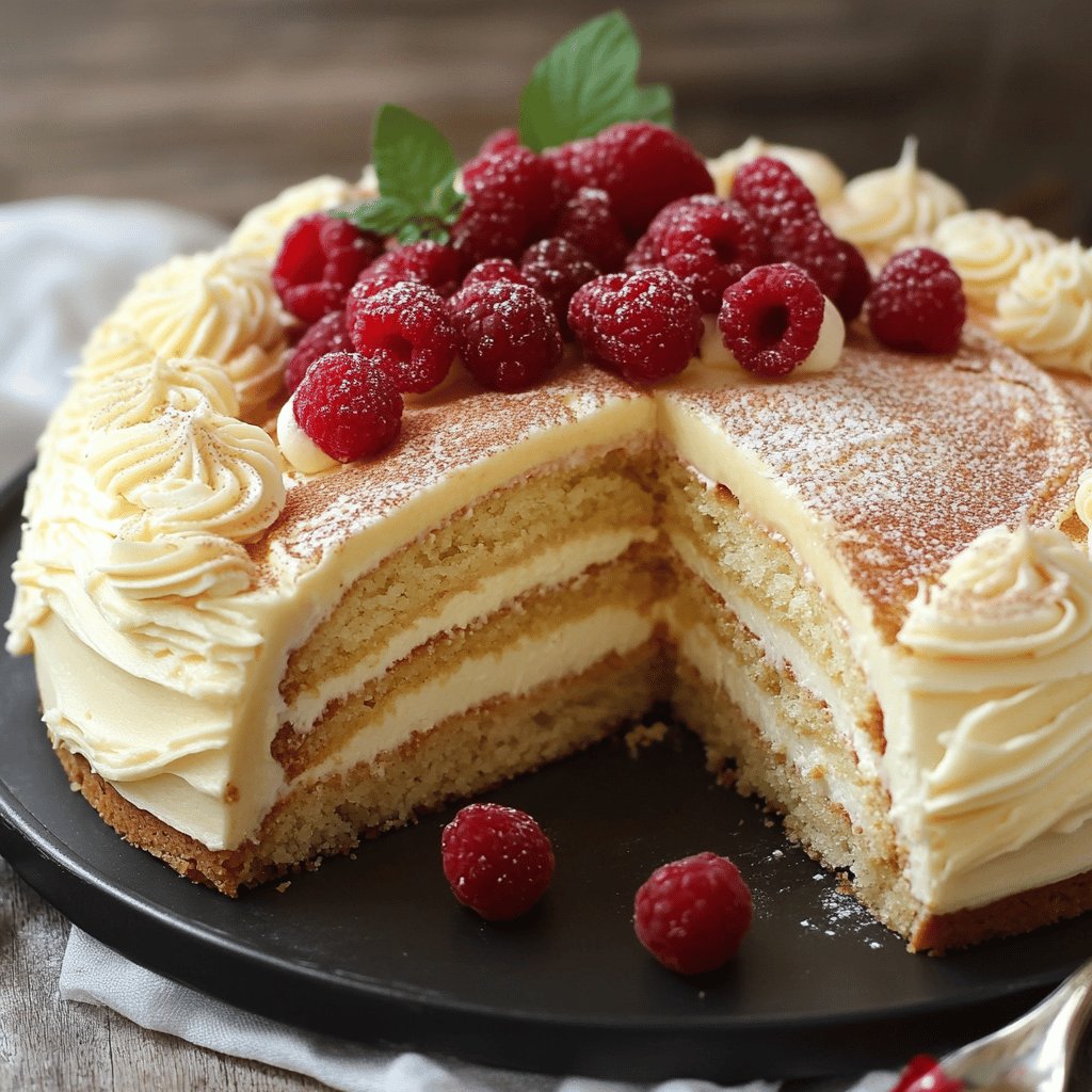 Torta de vainilla fácil