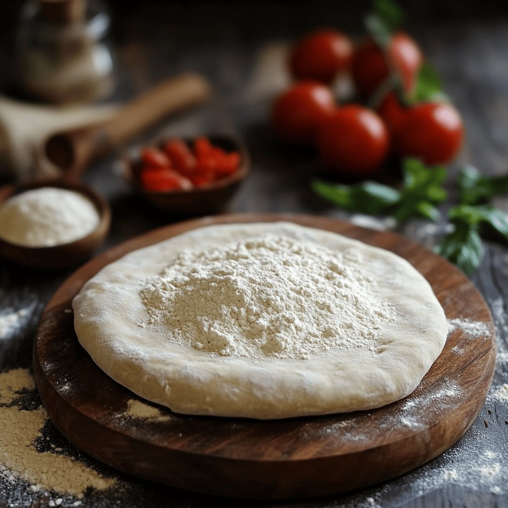 Masa para pizza con harina leudante