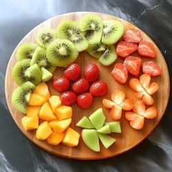 Receta de Figuras con frutas para niños