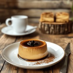 Flan de café al horno