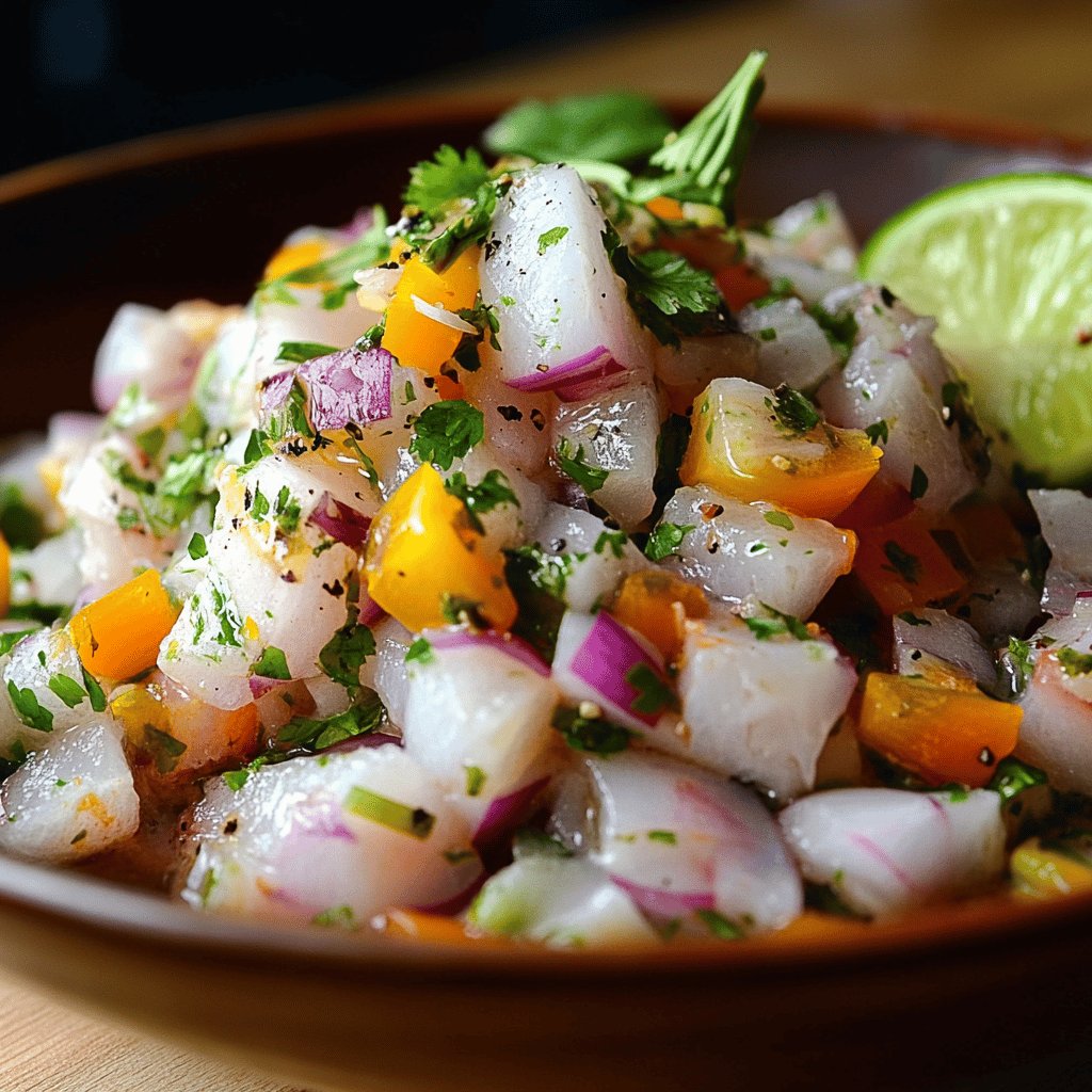 Receta de Ceviche piurano