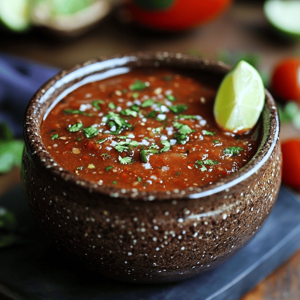 Receta de Salsa roja mexicana