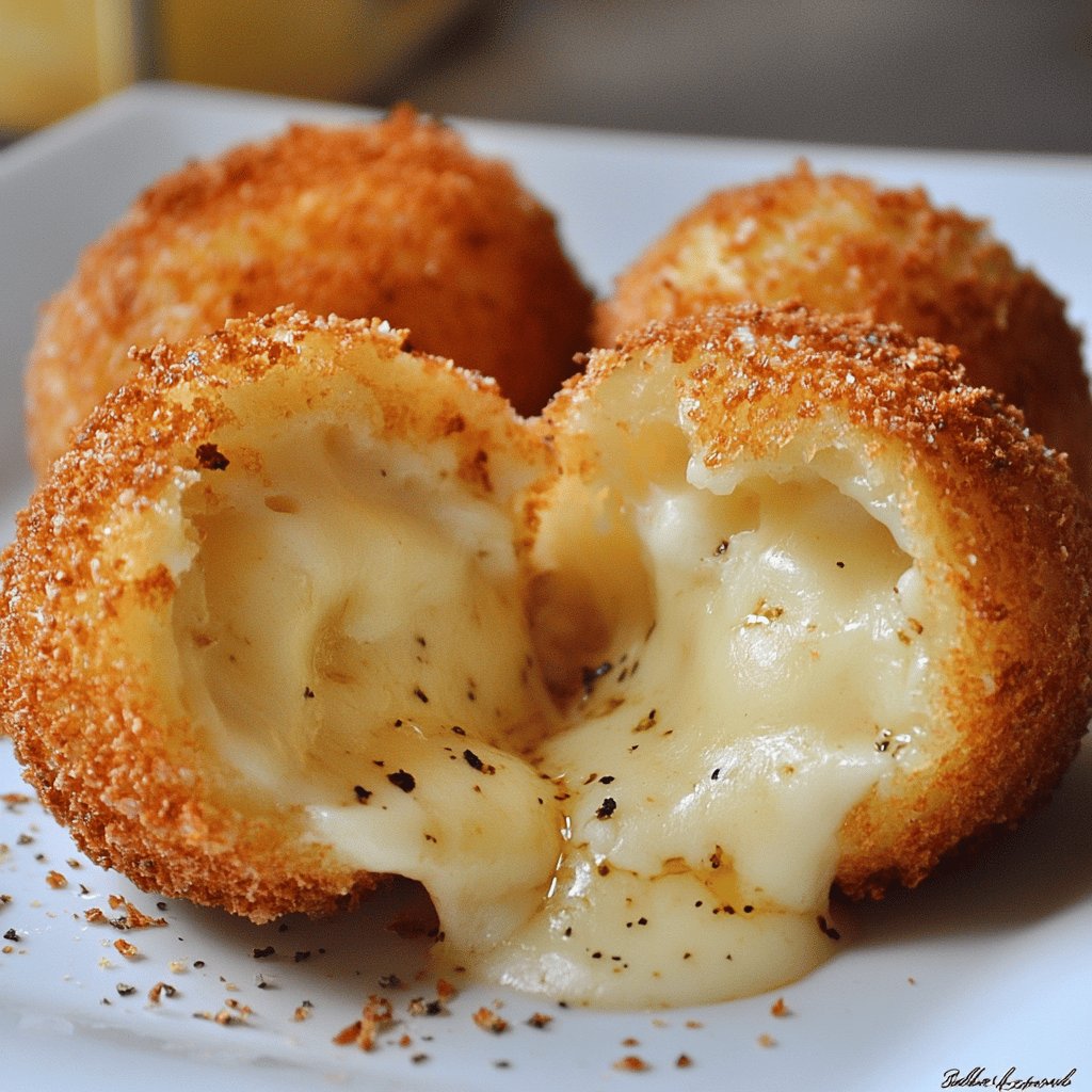 Receta de Bolitas de queso fritas