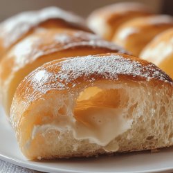 Pan de leche con crema pastelera