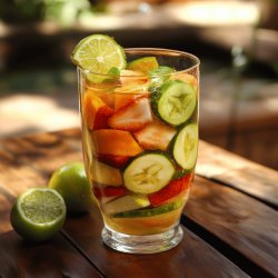 Agua de frutas estilo tradicional