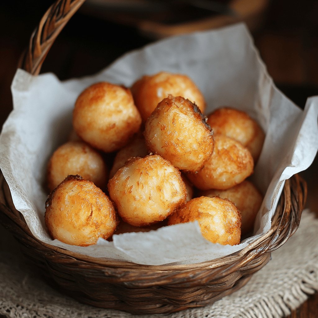 Buñuelos de yuca con papelón