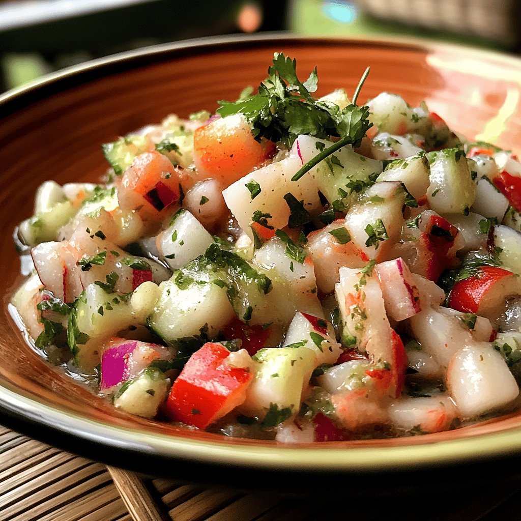 Receta de Ceviche carretillero