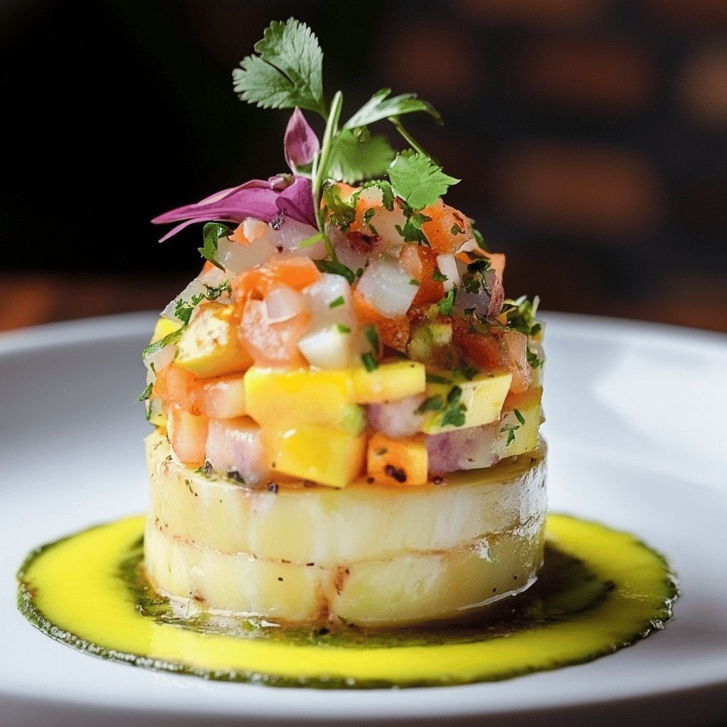 Causa de atún peruana