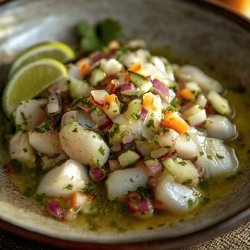 Receta de Ceviche de pescado peruano