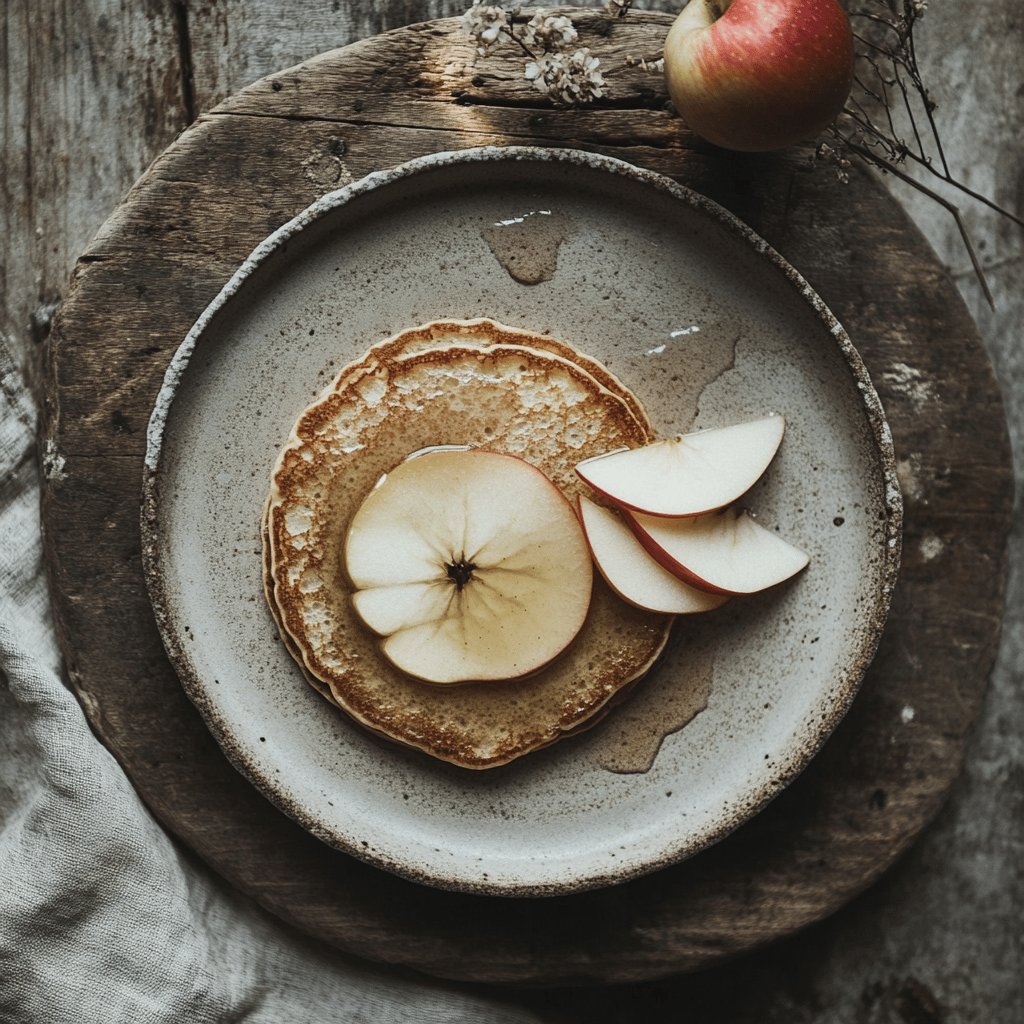 Tortitas de avena y manzana