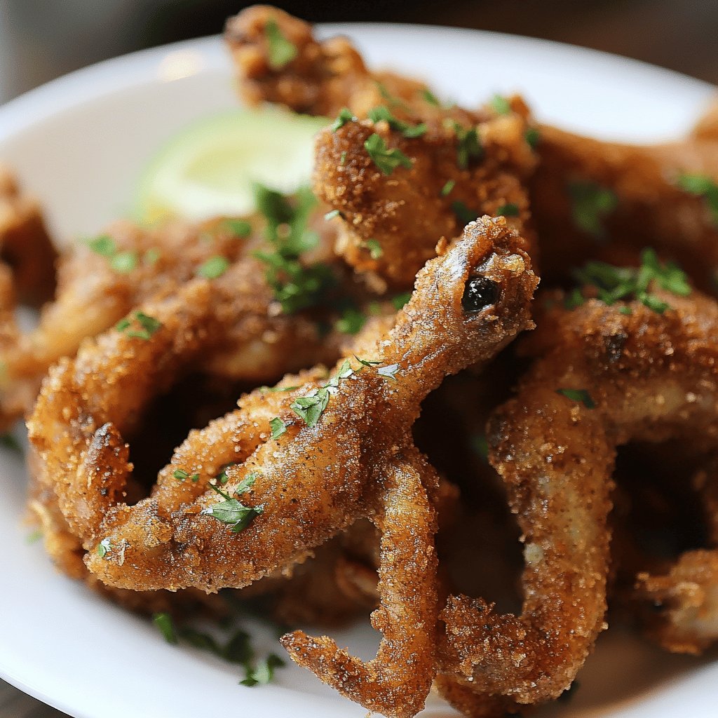 Receta de Ancas de Rana Fritas