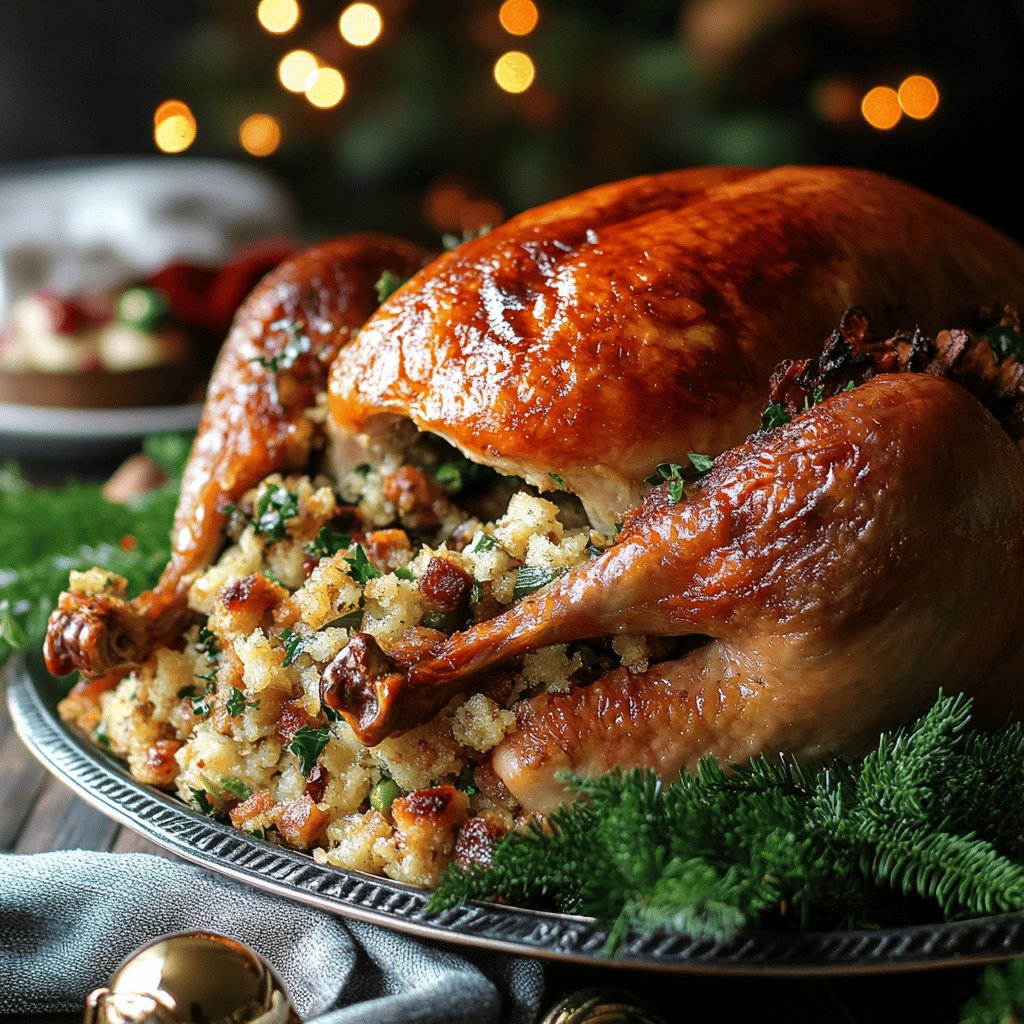 Receta de Pavo Relleno de Navidad